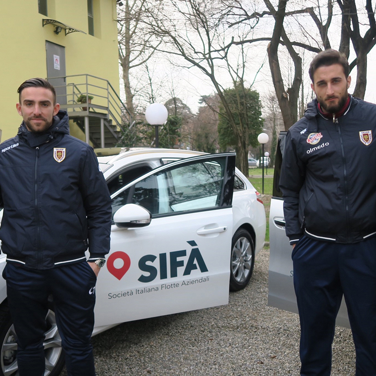 Paolo Cuoghi con auto SIFÀ, Mike Piazza e A.C. Reggiana 1919