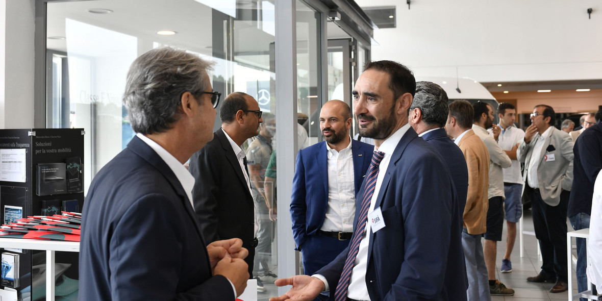 SIFÀ Ghinolfi ospiti giornalisti evento Mercedes