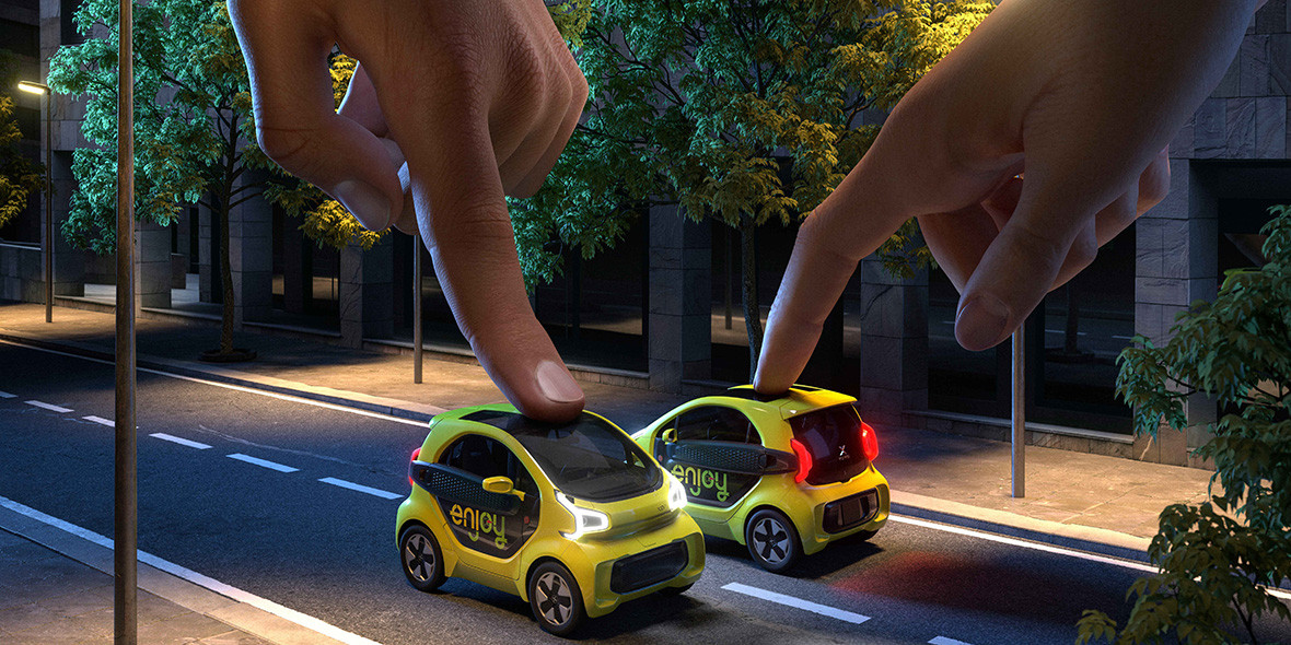 Enjoy car sharing elettrico campagna 3