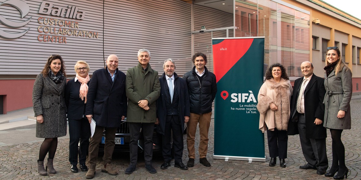 Consegna auto Sifà a Barilla